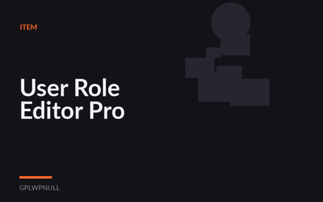 User Role Editor Pro