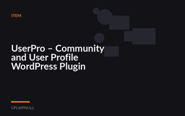 UserPro – Community and User Profile WordPress Plugin