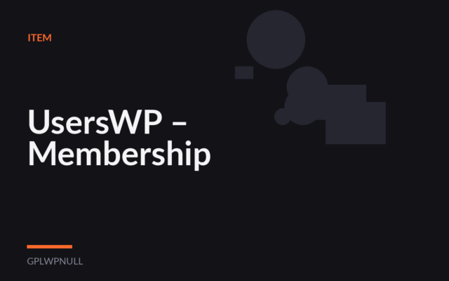 UsersWP – Membership
