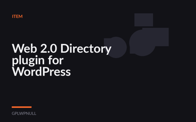 Web 2.0 Directory plugin for WordPress