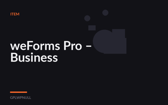 weForms Pro – Business