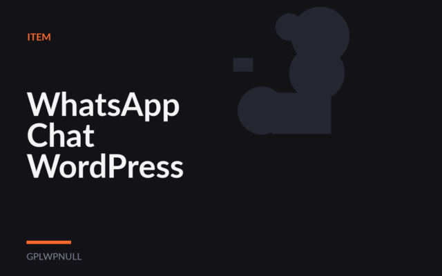 WhatsApp Chat WordPress