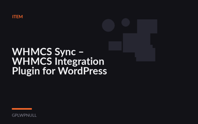 WHMCS Sync – WHMCS Integration Plugin for WordPress