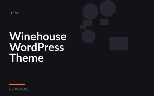 Winehouse WordPress Theme