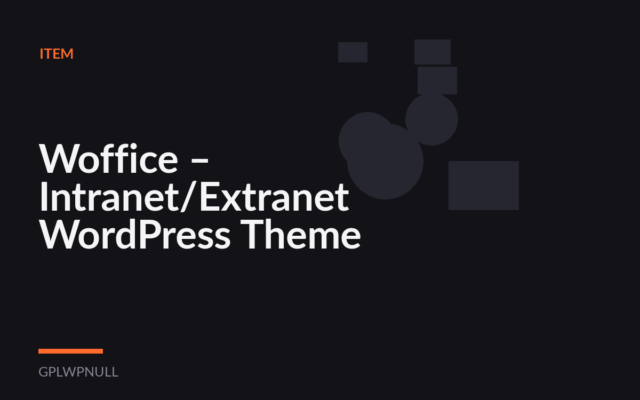 Woffice – Intranet/Extranet WordPress Theme