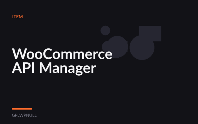 WooCommerce API Manager