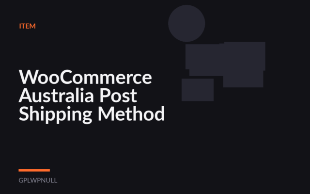WooCommerce Australia Post Shipping Method