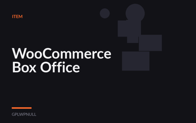 WooCommerce Box Office