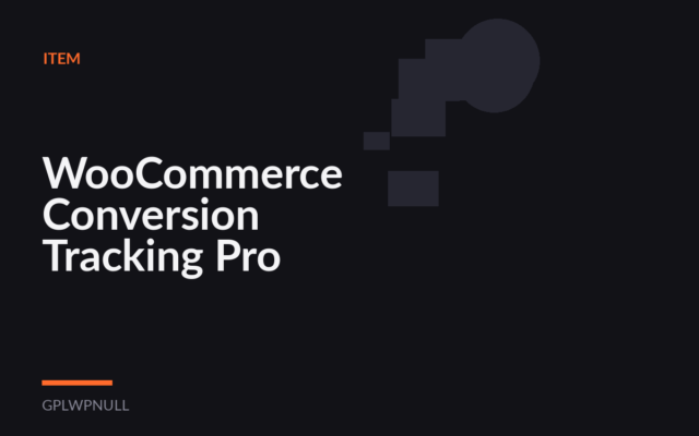 WooCommerce Conversion Tracking Pro