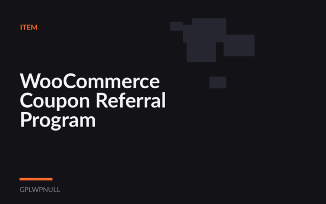 WooCommerce Coupon Referral Program