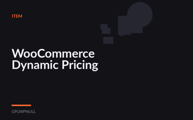 WooCommerce Dynamic Pricing