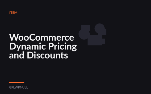 WooCommerce Dynamic Pricing and Discounts