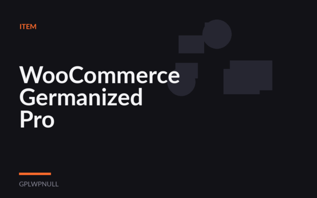 WooCommerce Germanized Pro