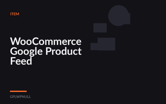 WooCommerce Google Product Feed