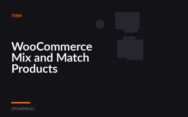 WooCommerce Mix and Match Products