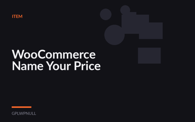 WooCommerce Name Your Price