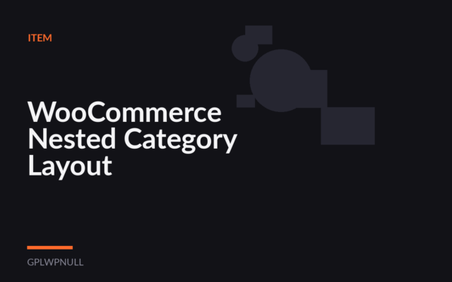 WooCommerce Nested Category Layout