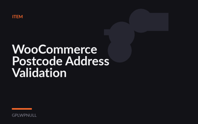 WooCommerce Postcode Address Validation
