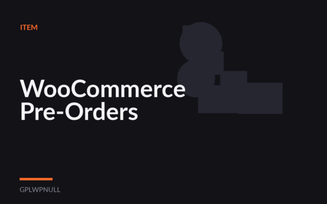 WooCommerce Pre-Orders