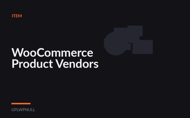WooCommerce Product Vendors