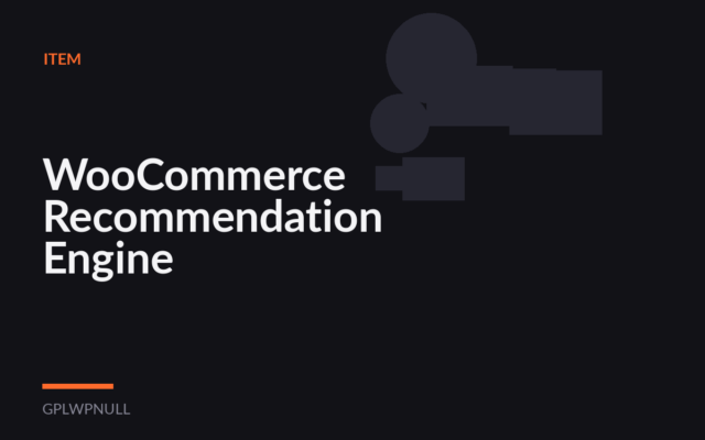 WooCommerce Recommendation Engine