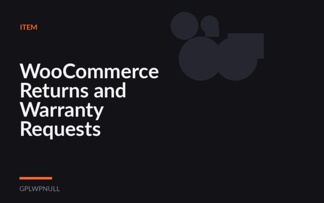 WooCommerce Returns and Warranty Requests