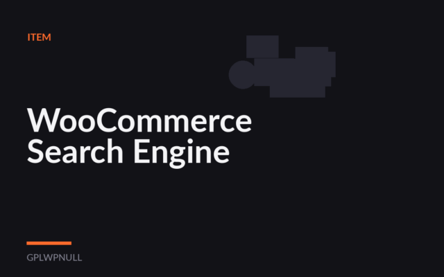 WooCommerce Search Engine
