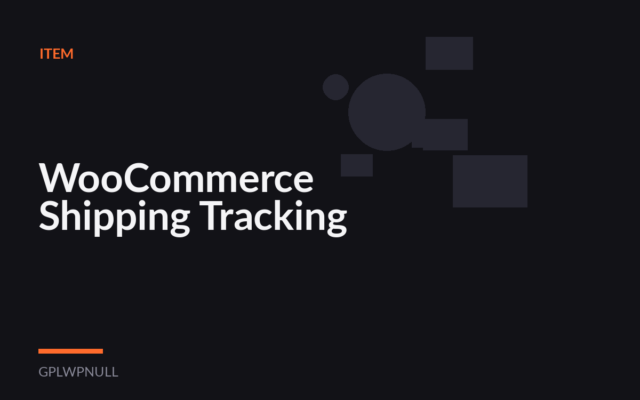 WooCommerce Shipping Tracking