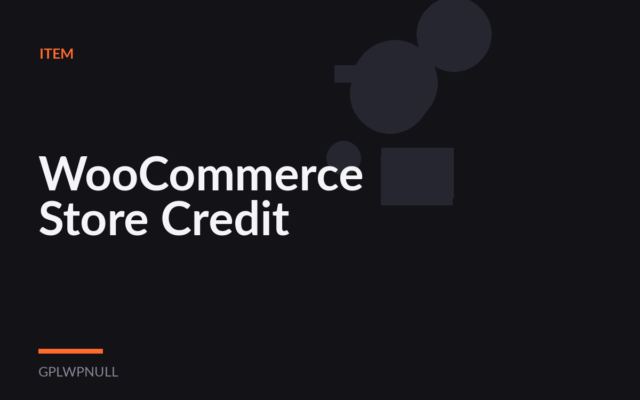 WooCommerce Store Credit