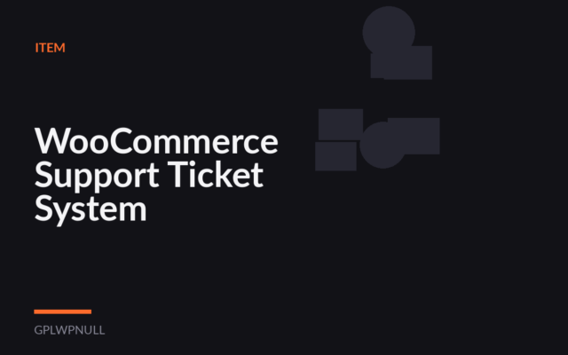 WooCommerce Support Ticket System