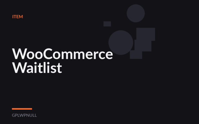 WooCommerce Waitlist
