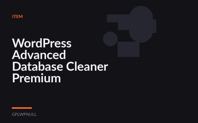 WordPress Advanced Database Cleaner Premium