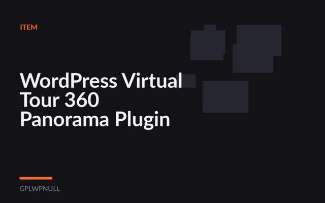 WordPress Virtual Tour 360 Panorama Plugin