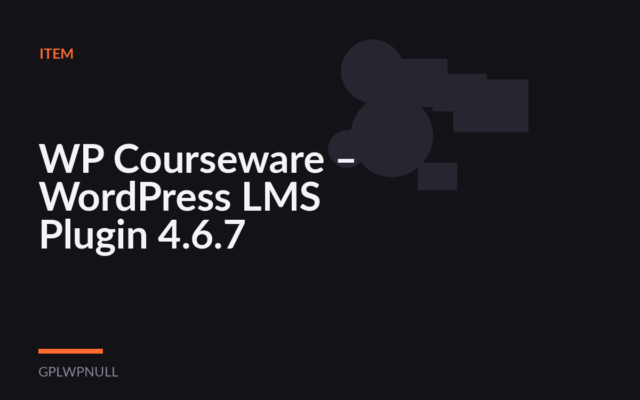 WP Courseware – WordPress LMS Plugin 4.6.7