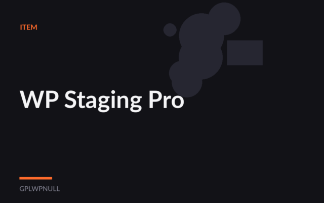 WP Staging Pro