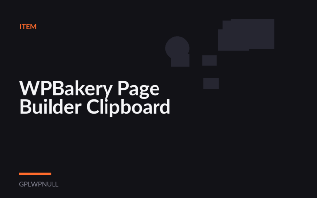 WPBakery Page Builder Clipboard