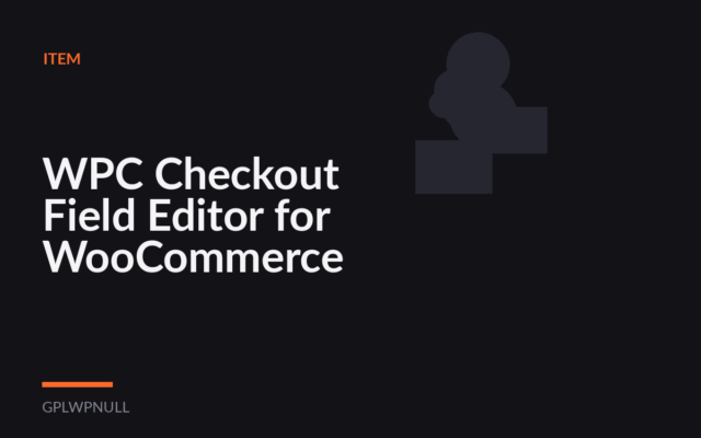 WPC Checkout Field Editor for WooCommerce