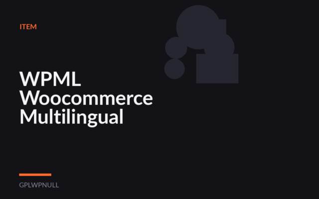 WPML Woocommerce Multilingual