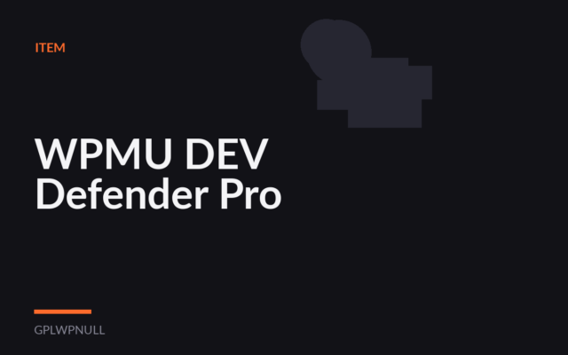 WPMU DEV Defender Pro