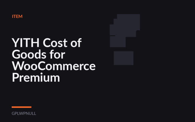 YITH Cost of Goods for WooCommerce Premium