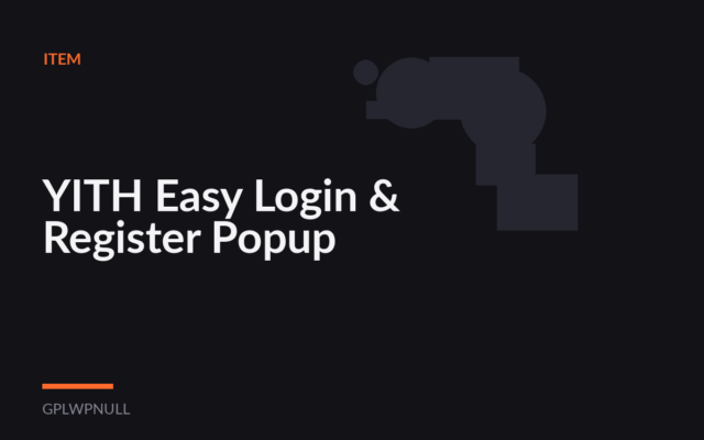 YITH Easy Login & Register Popup
