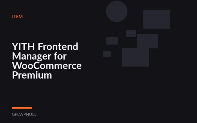 YITH Frontend Manager for WooCommerce Premium