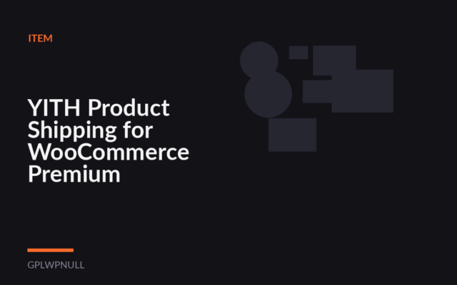 YITH Product Shipping for WooCommerce Premium