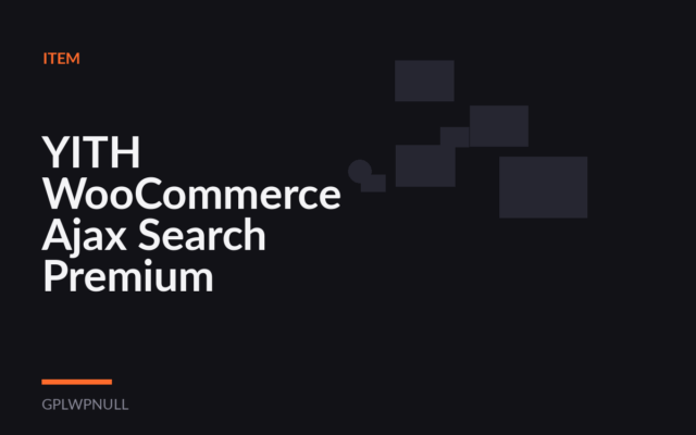 YITH WooCommerce Ajax Search Premium