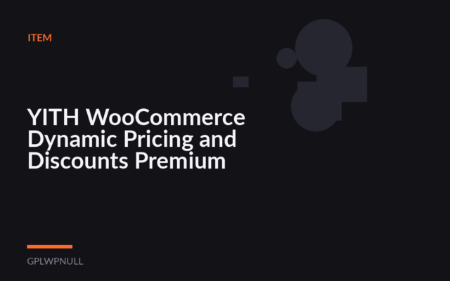 YITH WooCommerce Dynamic Pricing and Discounts Premium
