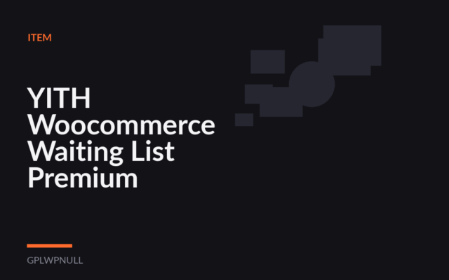 YITH Woocommerce Waiting List Premium
