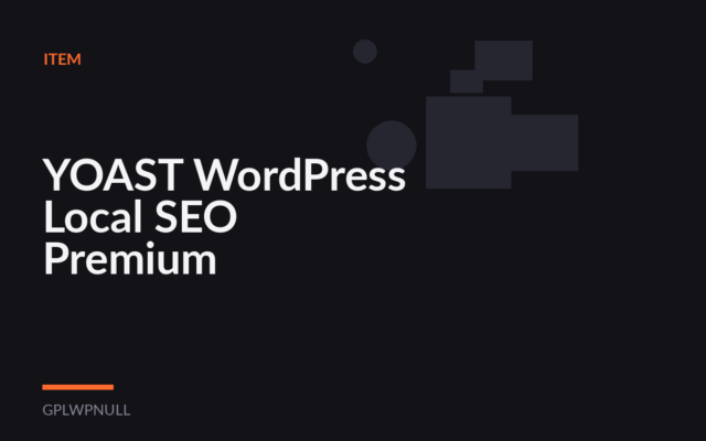 YOAST WordPress Local SEO Premium