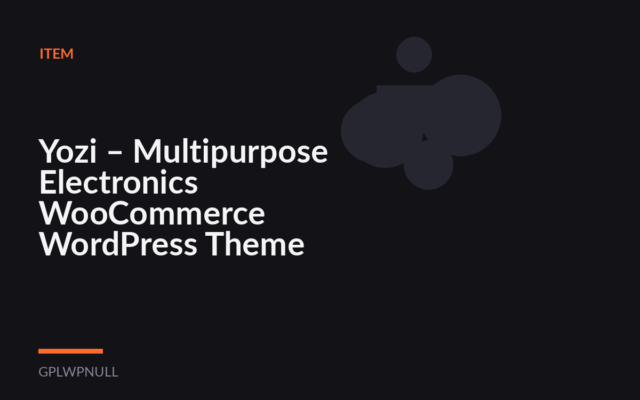 Yozi – Multipurpose Electronics WooCommerce WordPress Theme