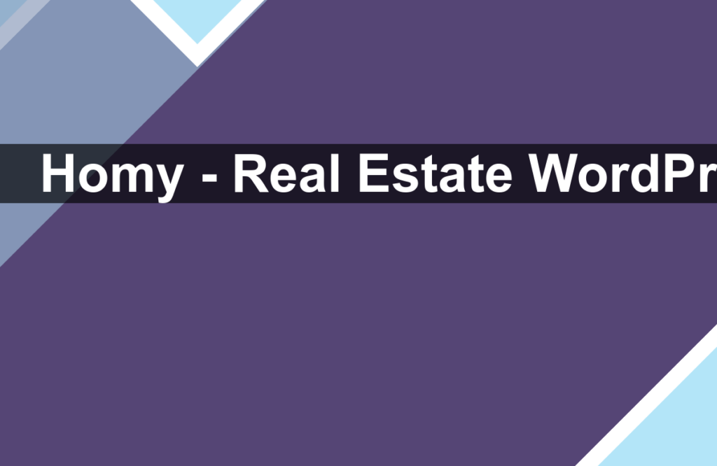 Homy – Real Estate WordPress Theme