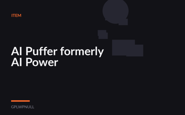 AI Puffer formerly AI Power
